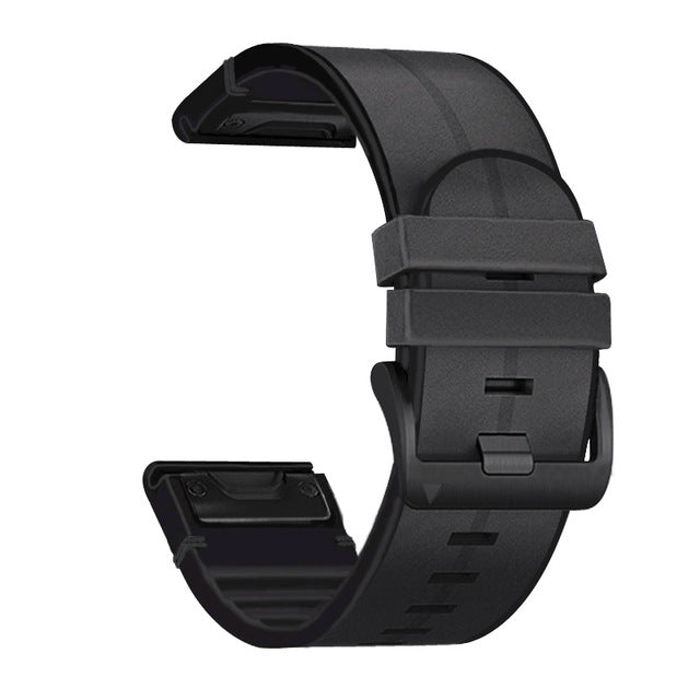 Soft Leather Replacement Watch Band For Fenix 8 7 6 5