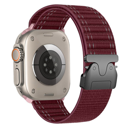 Stylish Wave Strap for Apple Watch with Metal Buckle