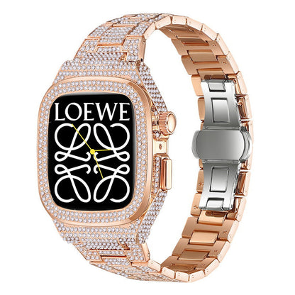 Luxury Crystal Metal Band for Apple Watch 44/45mm