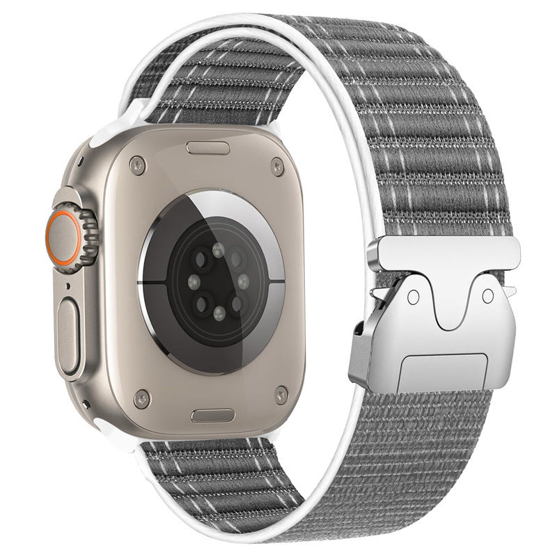 Stylish Wave Strap for Apple Watch with Metal Buckle
