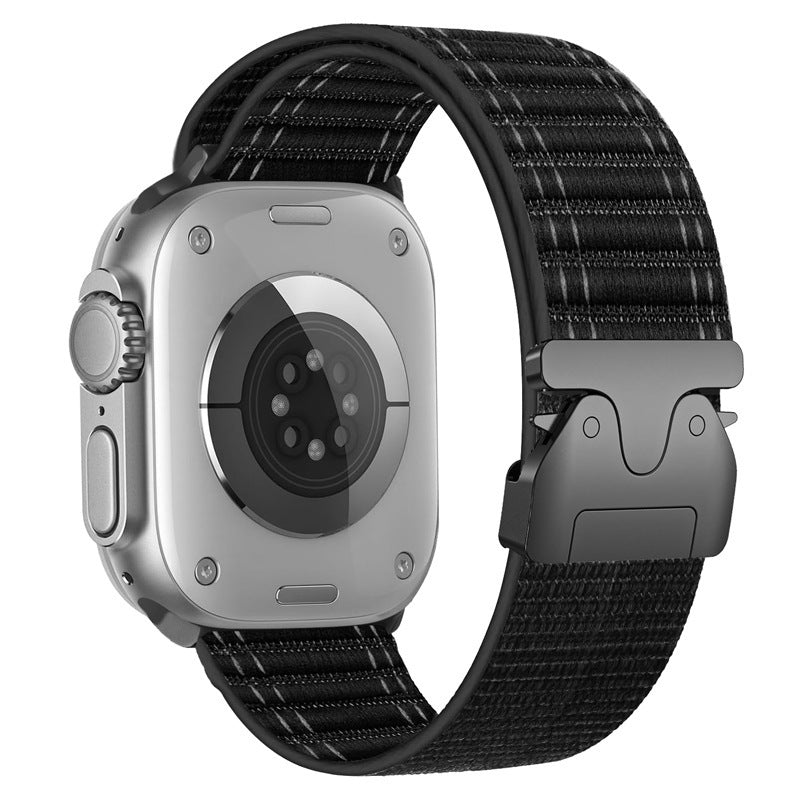 Stylish Wave Strap for Apple Watch with Metal Buckle