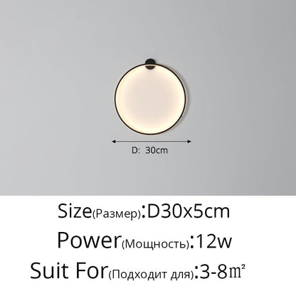 Dimmable Modern LED Wall Lamp with Adjustable Brightness