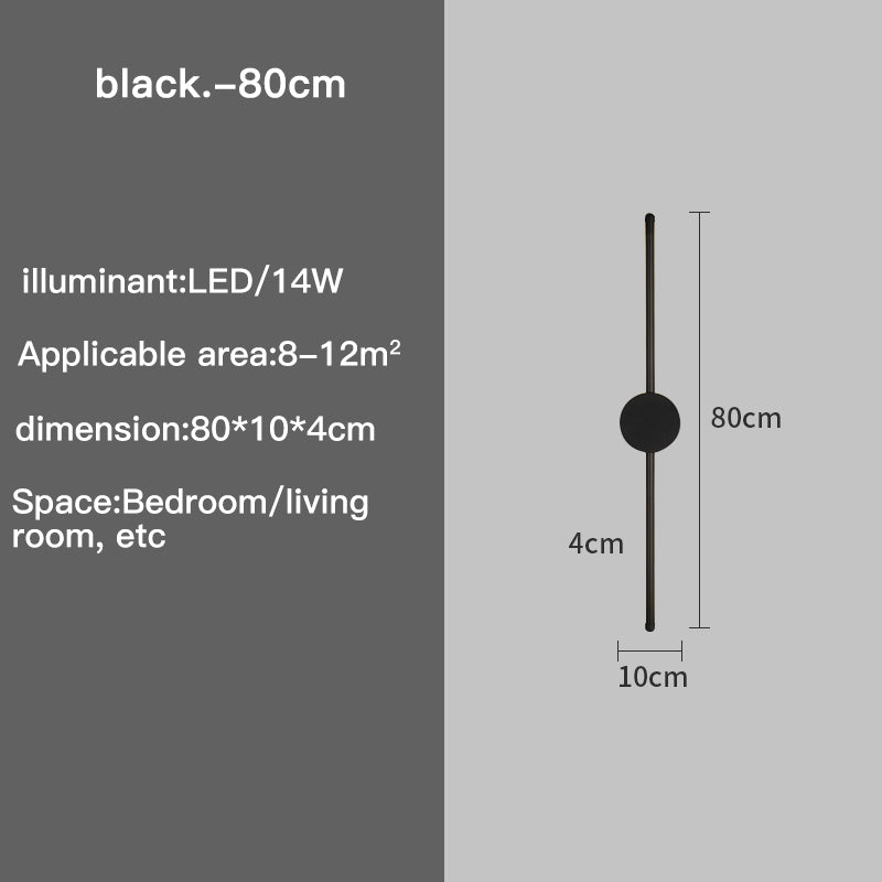Slim LED Wall Lamp with Adjustable Brightness