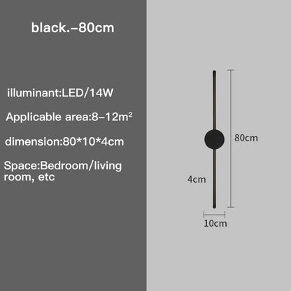 Slim LED Wall Lamp with Adjustable Brightness