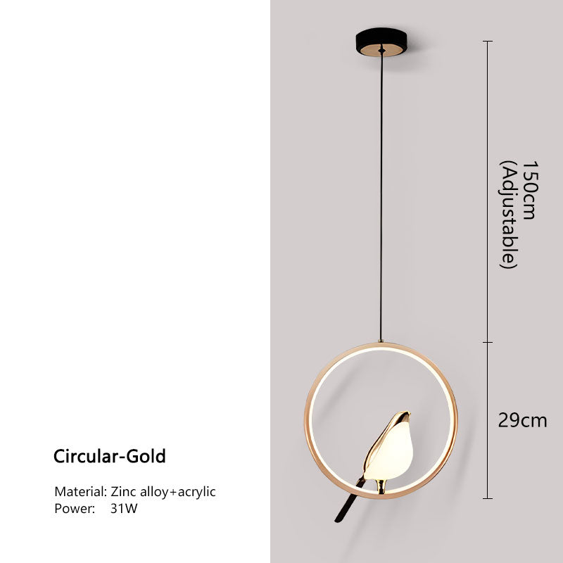 Modern Black Crystal Ceiling Lamp Pendant Light