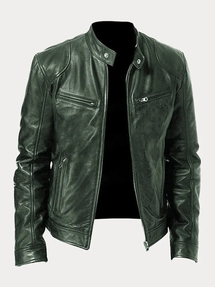 Rino - Leather Casual Jacket - VogeLuxe