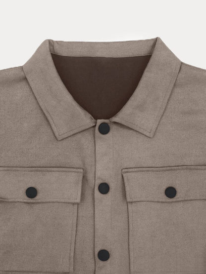 VogeLuxe | Men’s Utility Button Down Shirt and Trouser Set
