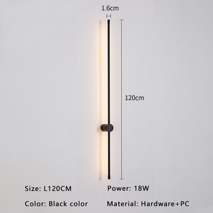 Sleek Gold Black LED Wall Lamp For Modern Homes