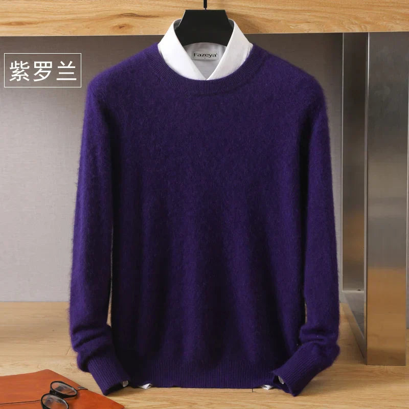 Luxurious Soft Crew Neck Cashmere Sweater