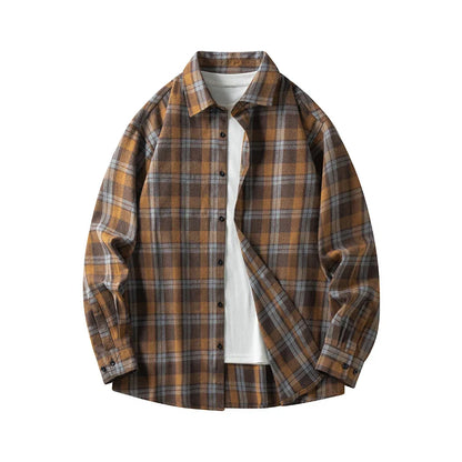 Comfortable Plaid Flannel Shirt - Cozy Cotton Long Sleeve