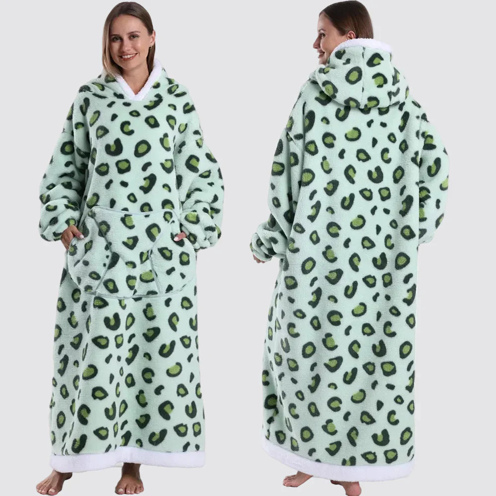 Cozy Wearable Hooded Blanket for Adults