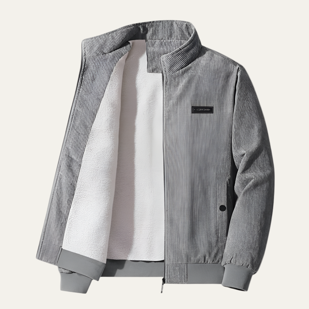 VogeLuxe | Men’s Textured Zip Up Sport Comfort Jacket