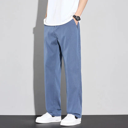 Men's Soft Summer Trousers - Comfortable Breathable Pants