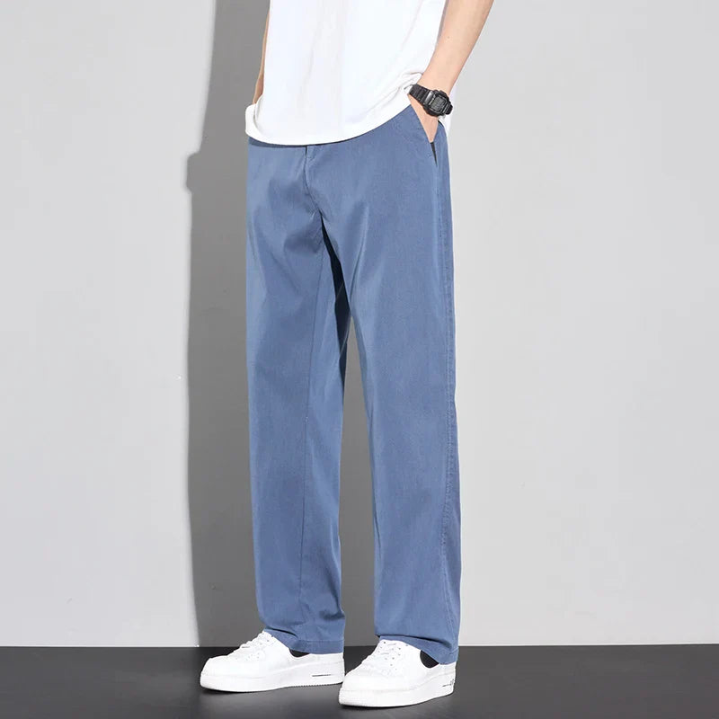 Men's Cool Summer Trousers - Comfortable Stretch Pants