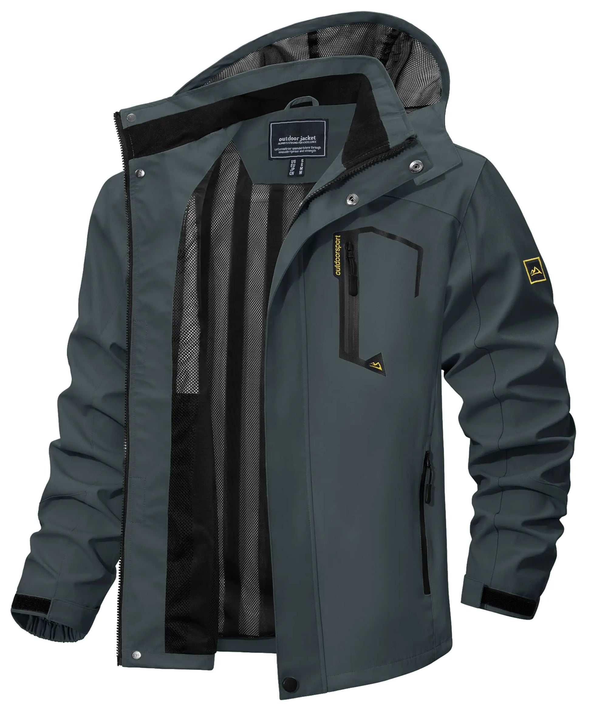 Breathable Water Resistant Men's Windbreaker Coat - VogeLuxe