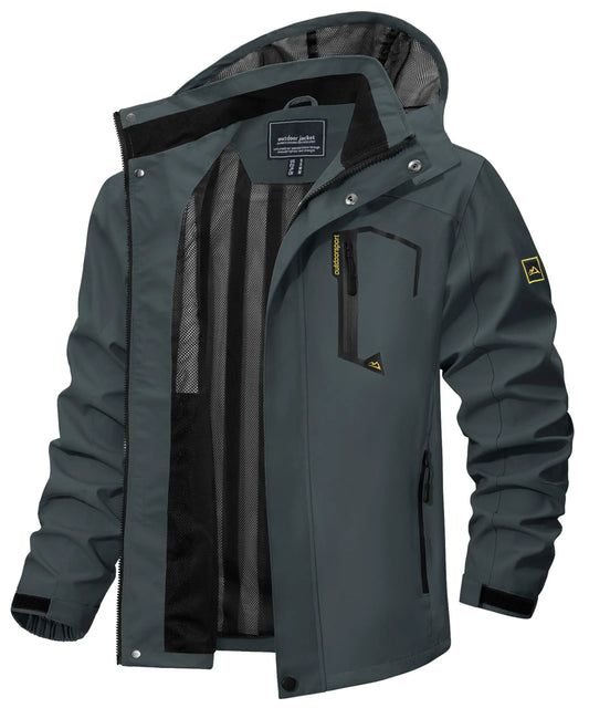 Breathable Water Resistant Men's Windbreaker Coat - VogeLuxe