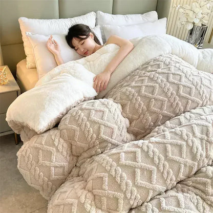 Cozy Plush Cashmere Weighted Blanket for Cold Nights