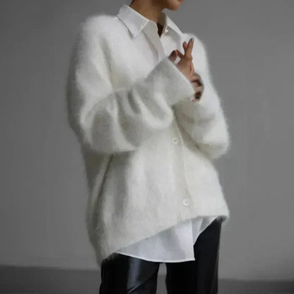 Soft Women's Winter Wool Cardigan Sweater