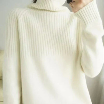 Cozy Women's Soft Wool Turtleneck Sweater