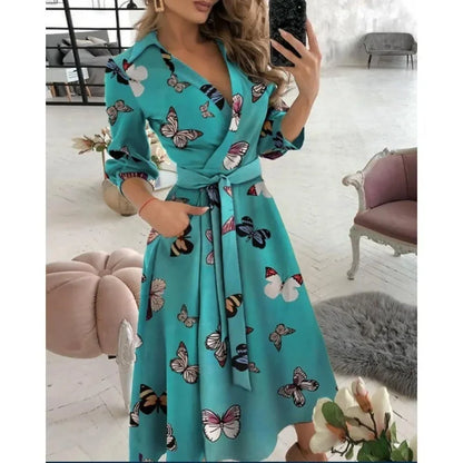 Elegant Women's Wrap Around Dress