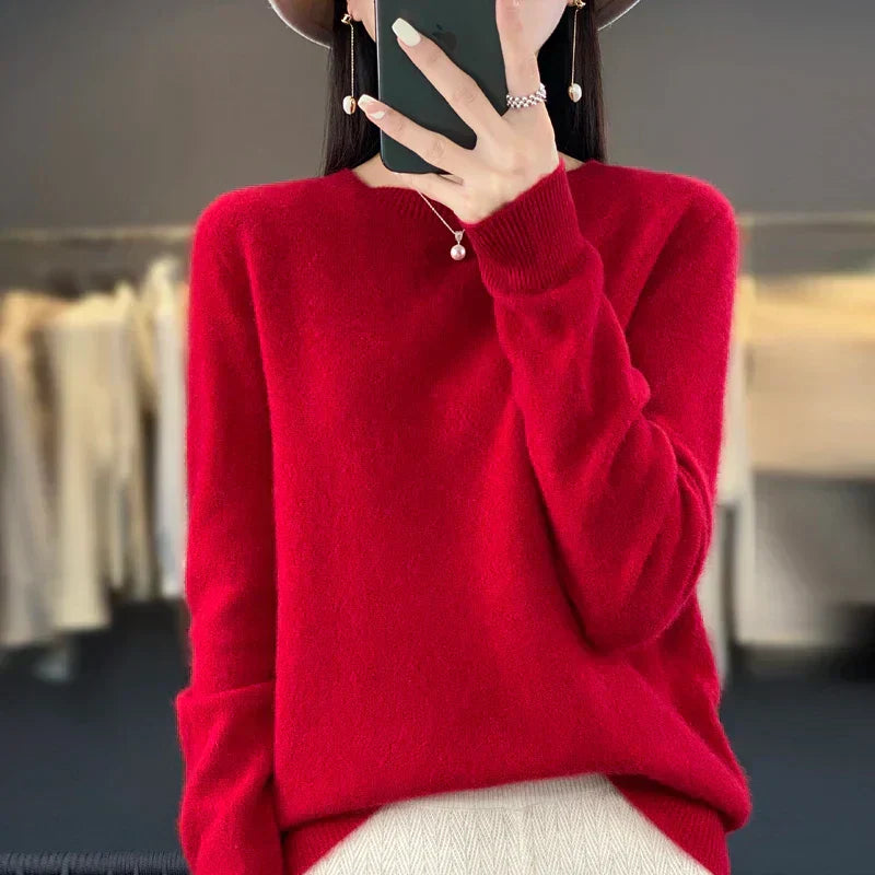 Premium Merino Wool Women's Sweater Soft & Warm