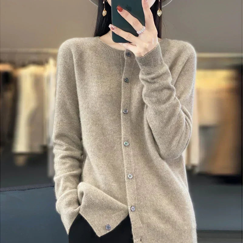 Soft Merino Wool Open Front Cardigan For All Seasons