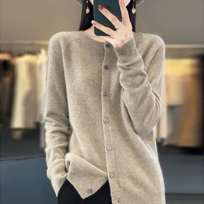 Soft Merino Wool Open Front Cardigan For All Seasons