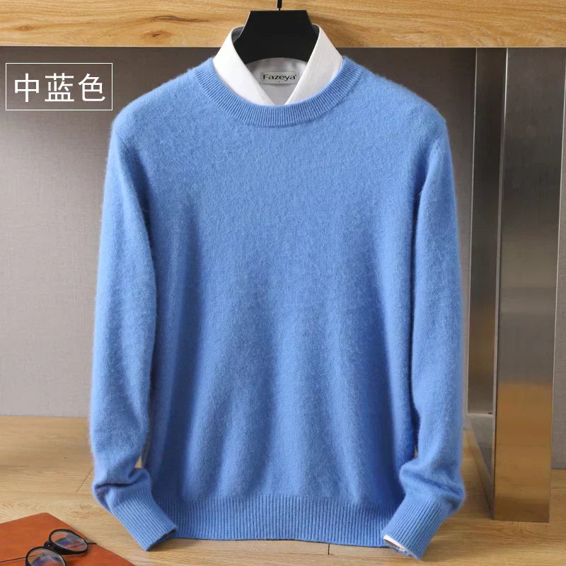 Luxurious Soft Crew Neck Cashmere Sweater