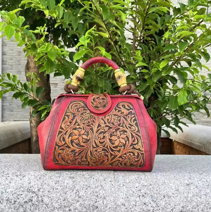 Genuine Leather Vintage Ladies Shoulder Bag