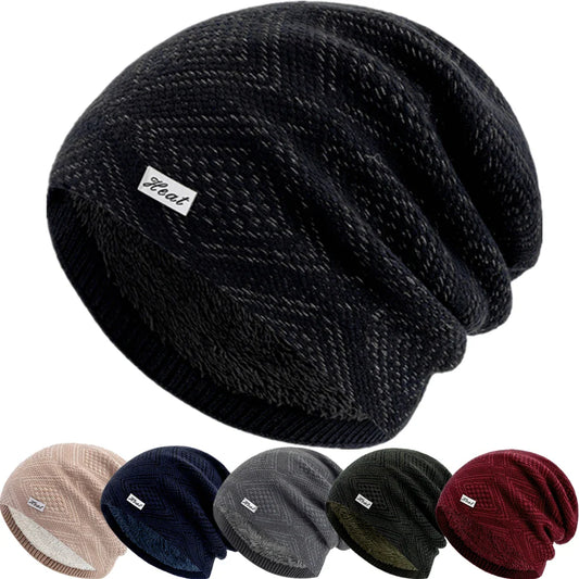 Warm Cable Women's Slouch Beanie Hat - VogeLuxe