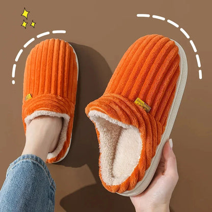 Cozy Faux Fur Slide Slippers – Soft Warm Indoor Shoes