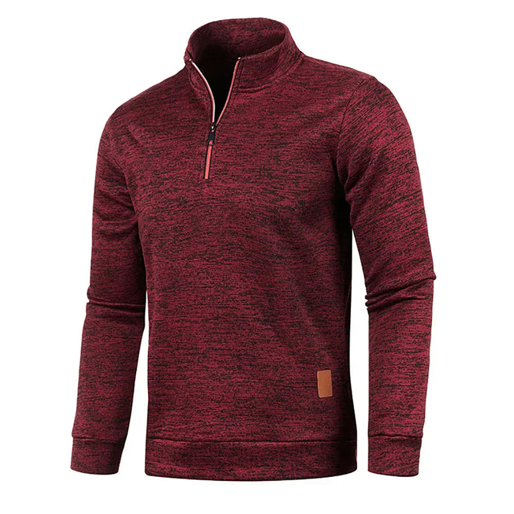 Men's Athletic Fleece Pullover for Cold Weather - VogeLuxe