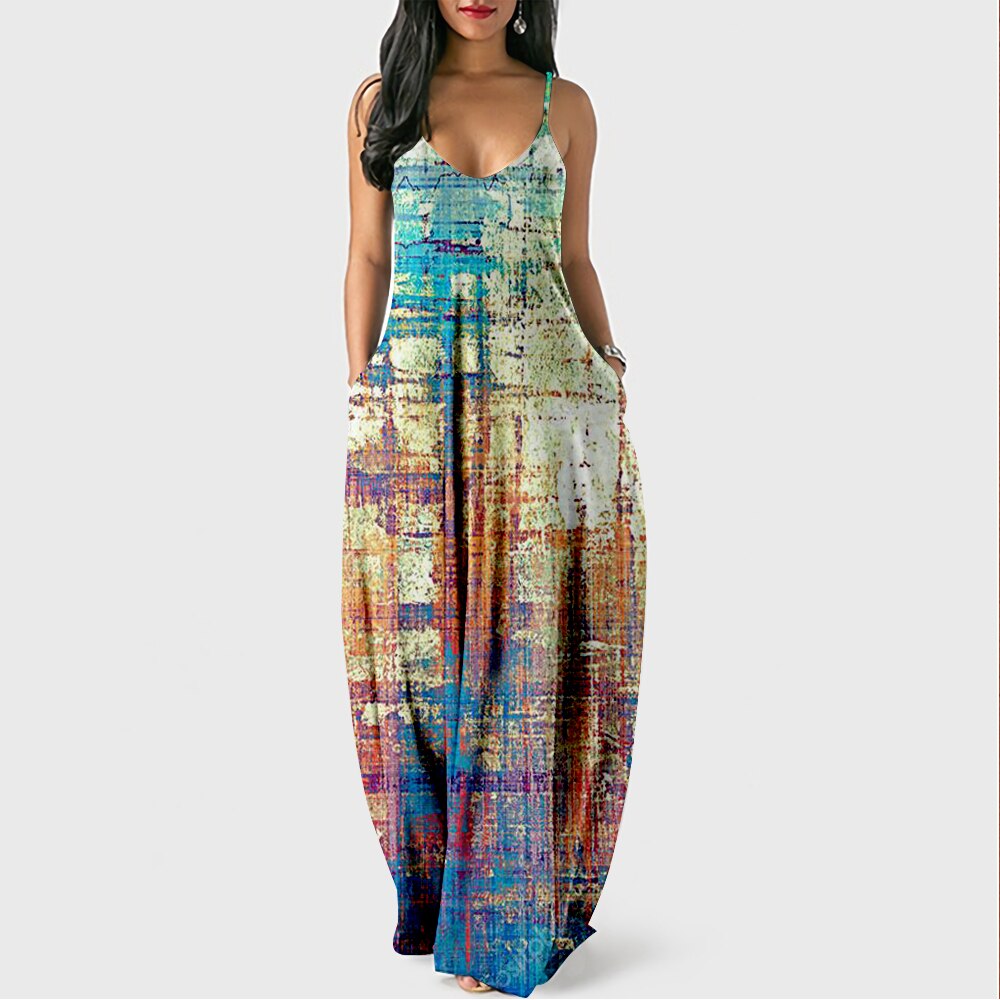 Colorful Lightweight Maxi Dress for Women - VogeLuxe