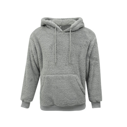 Soft Plush Men's Hooded Sweatshirt