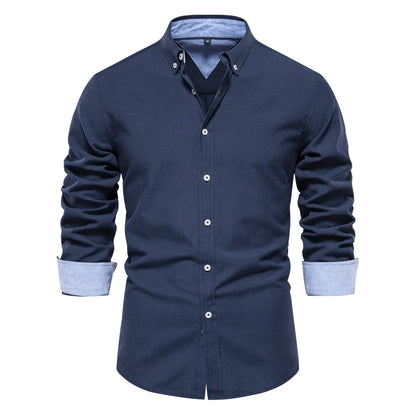 Classic Casual Men's Cotton Button Shirt