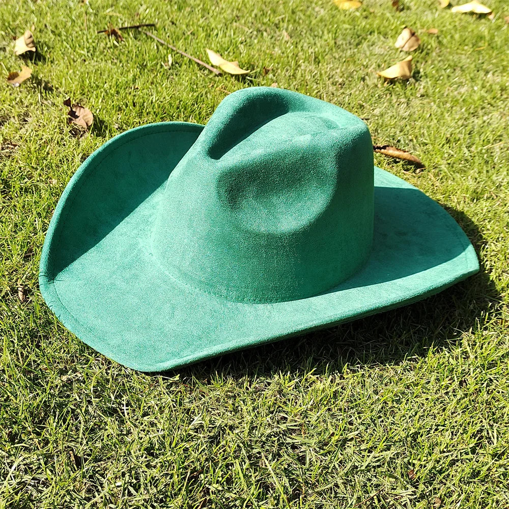 Soft Wide Brim Cowboy Hat Adjustable Size