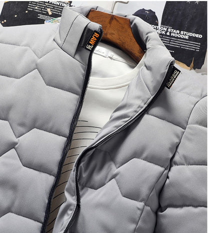 VogeLuxe | Men’s Lightweight Chevron Quilted Puffer Jacket