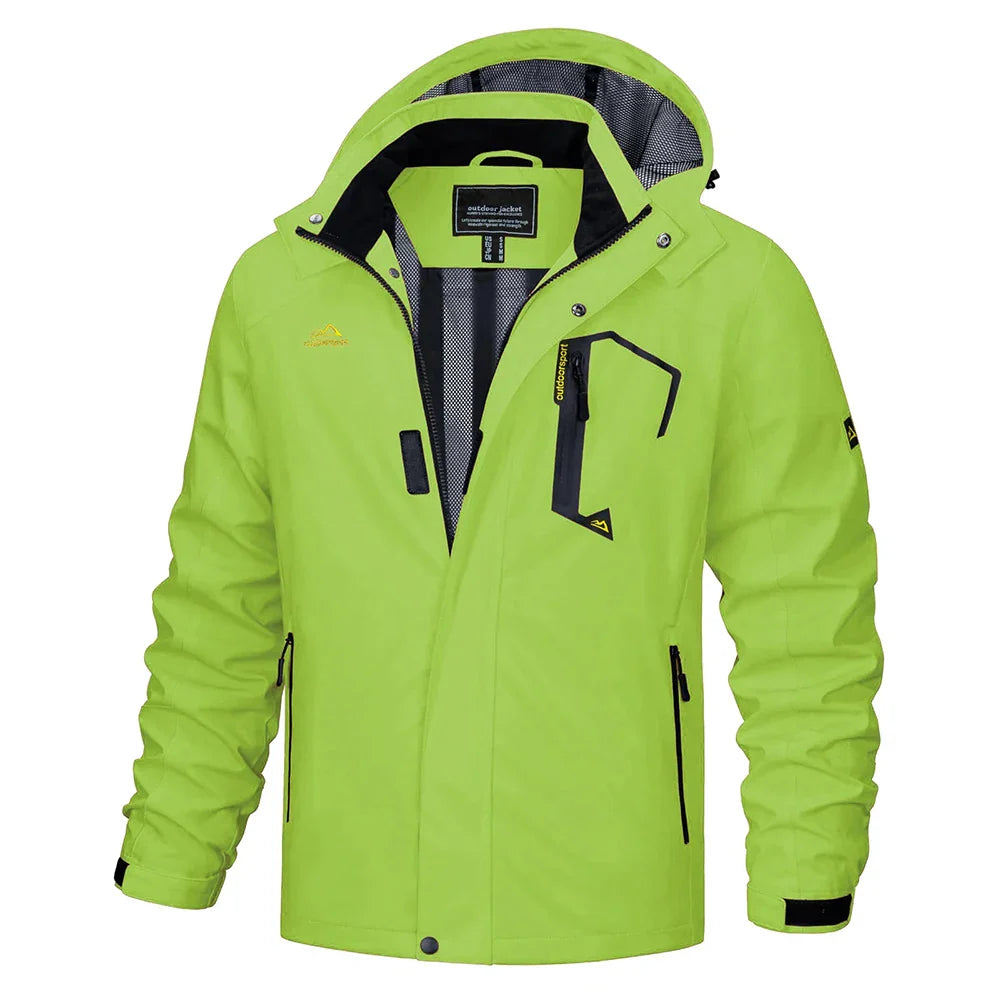 Breathable Water Resistant Men's Windbreaker Coat