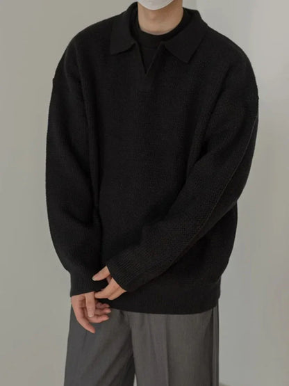 Retro Crew Neck Men's Sweater