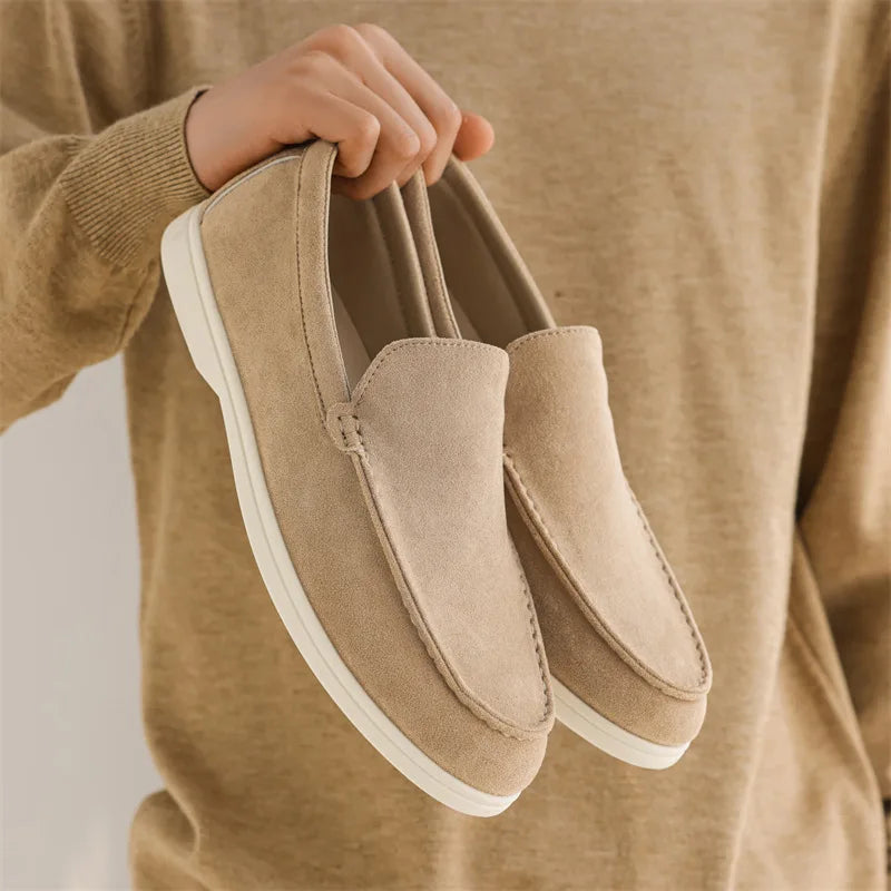 Luxury Leather Slip On Dress Shoes - BritishElegance