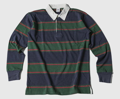 Thick Warm Striped Crew Neck Mens Winter Shirt