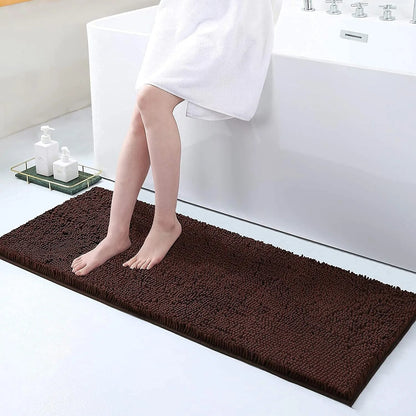 Soft Grip Anti Slip Bathroom Floor Mat With Suction Backing