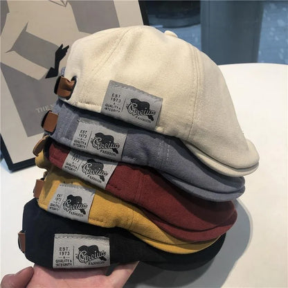 Classic Adjustable Newsboy Cap - VogeLuxe
