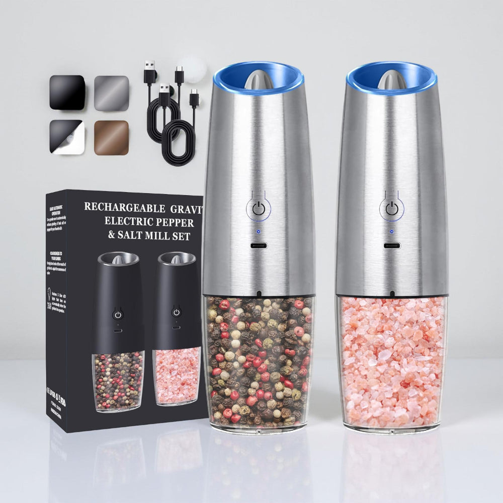 Automatic Salt Pepper Mill Electric Grinder Set