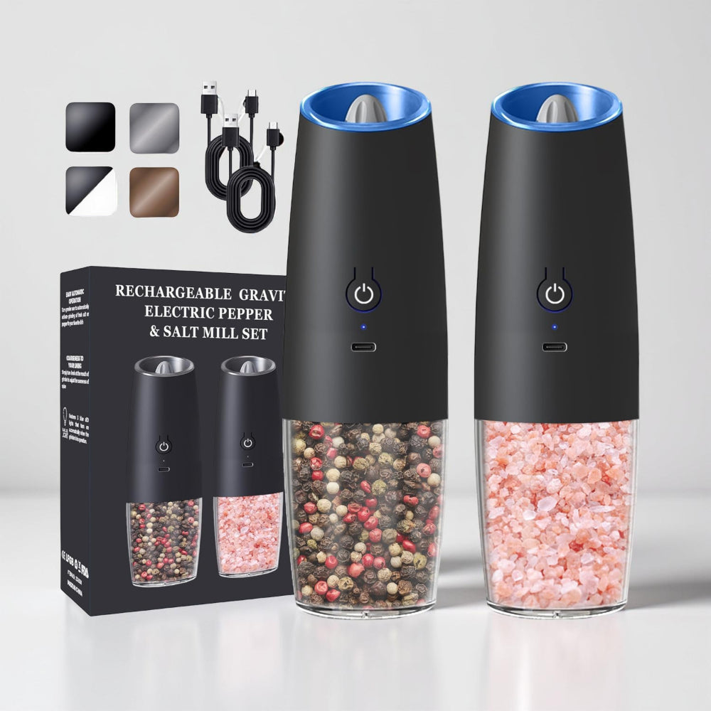 Automatic Salt Pepper Mill Electric Grinder Set