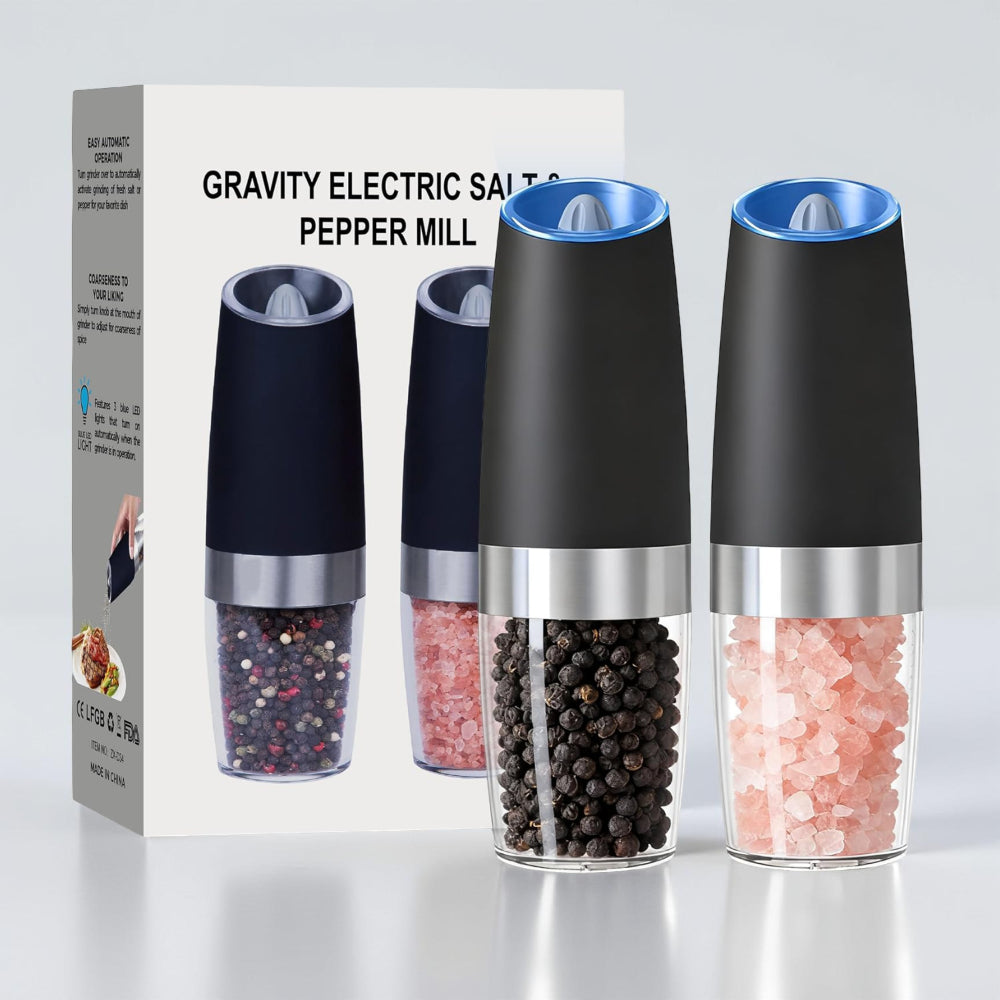 Automatic Salt Pepper Mill Electric Grinder Set - VogeLuxe