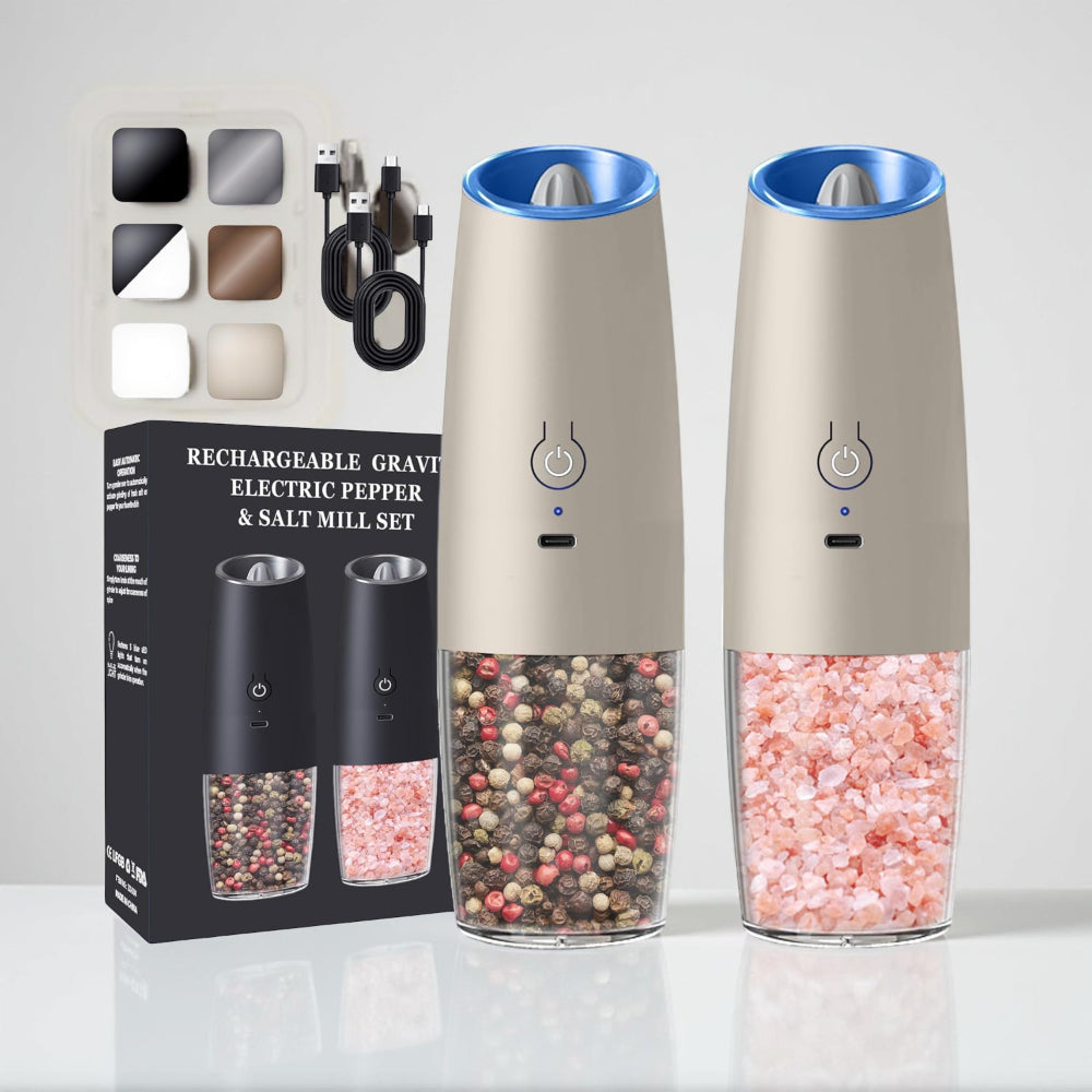 Automatic Salt Pepper Mill Electric Grinder Set