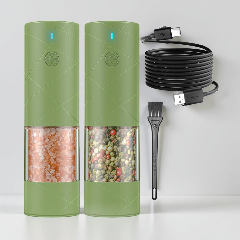Automatic Salt Pepper Mill with LED Lighting