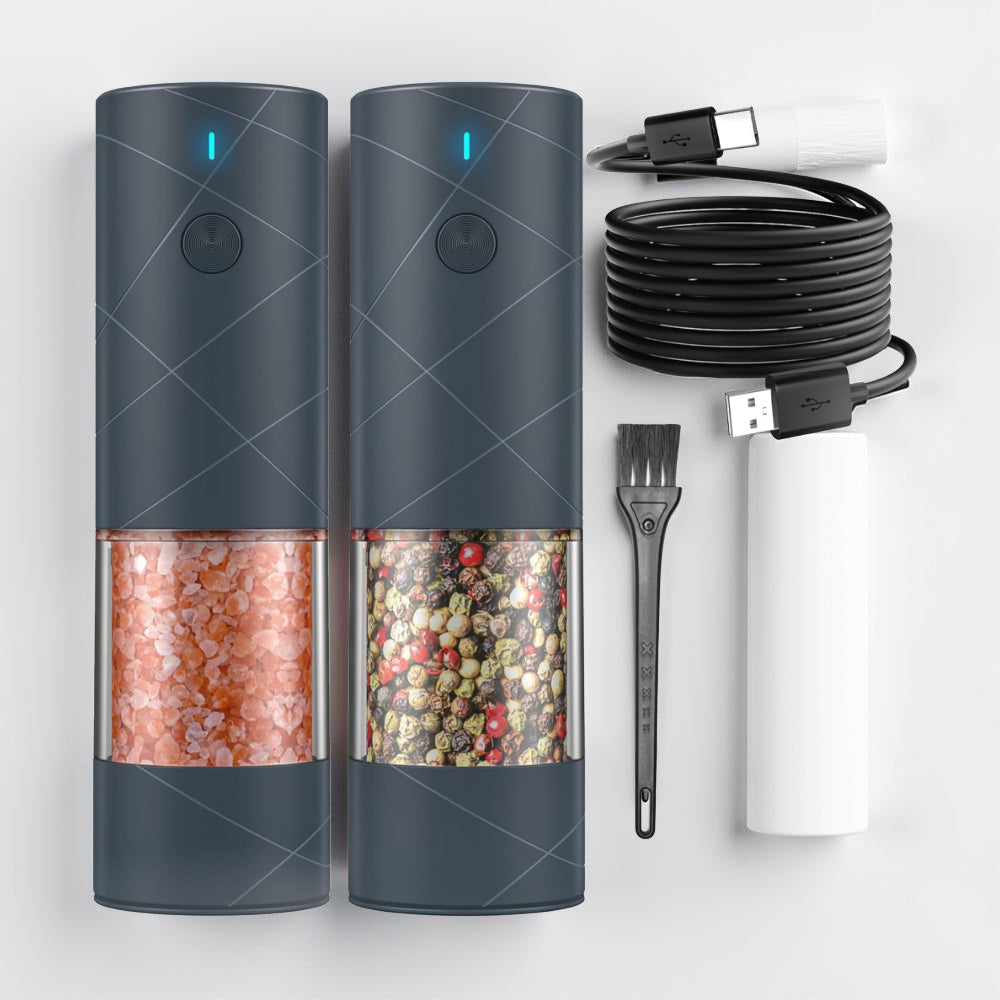 Automatic Salt Pepper Mill with LED Lighting