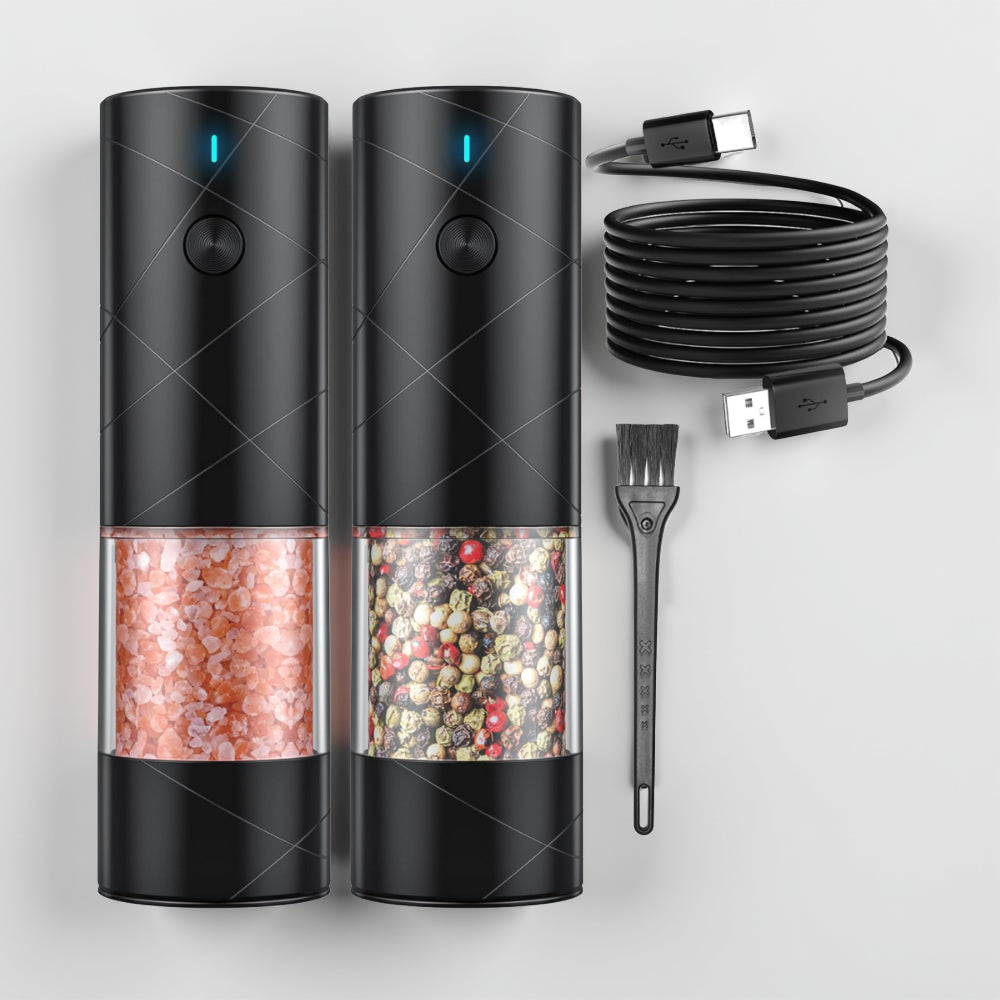 Automatic Salt Pepper Mill with LED Lighting